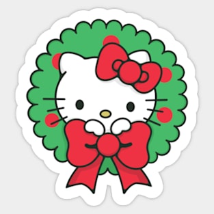 Holiday Cat Sticker